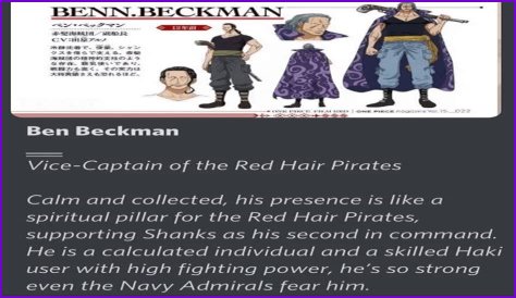 Ben Beckman: The Unseen Hero Of One Piece